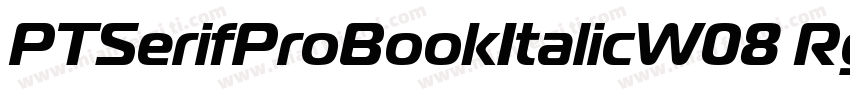 PTSerifProBookItalicW08 Rg字体转换
